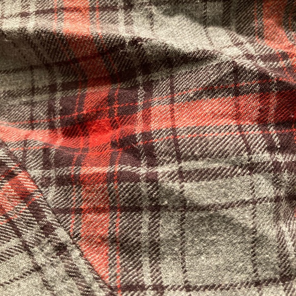 Gustin Mens Button Down Plaid Flannel Large Long Sleeve Cotton Made in USA Read - Picture 6 of 9